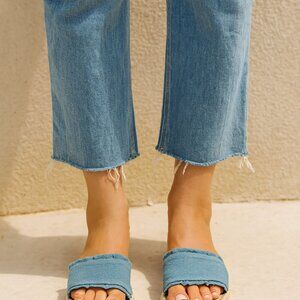 Nicely used: Esprit Blue and Tan Espadrilles Casual Summer Shoes size 7.5